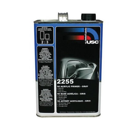 Us Chemical & Plastics 1K Acrylic Primer - Gray, Gallon 2255.G01